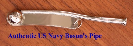 Authentic US Navy Bosun's Pipe
