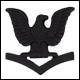  E4 - Third Class Petty Officer Black Finish - Cap Insignia