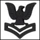  E5 - Second Class Petty Officer Black Finish - Cap Insignia