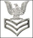  E6 - First Class Petty Officer Mirror Finish - Cap Insignia